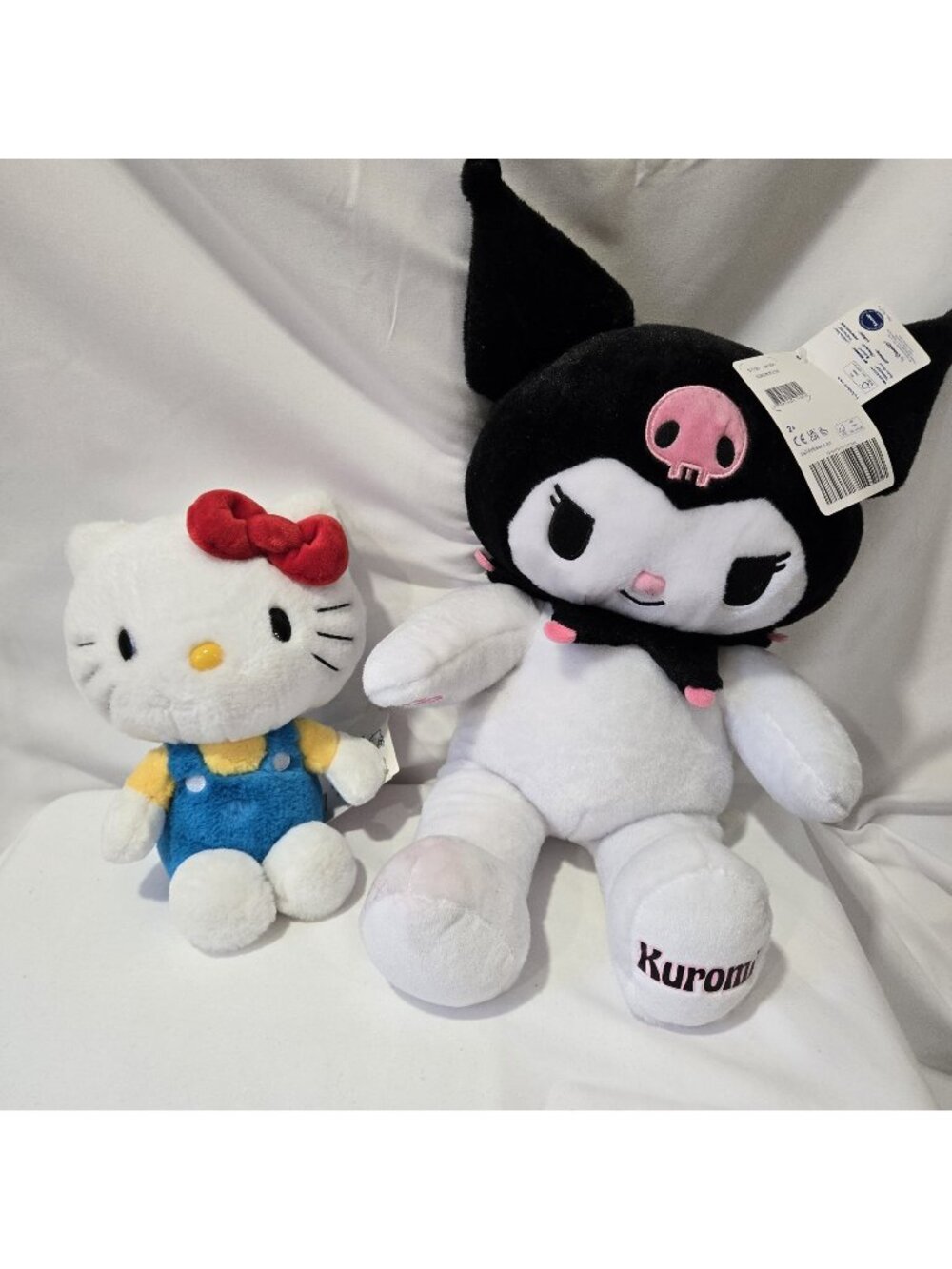 Build A Bear Kuromi Black White Plush & Hello Kitty 8in Plush READ DESCRIPTION